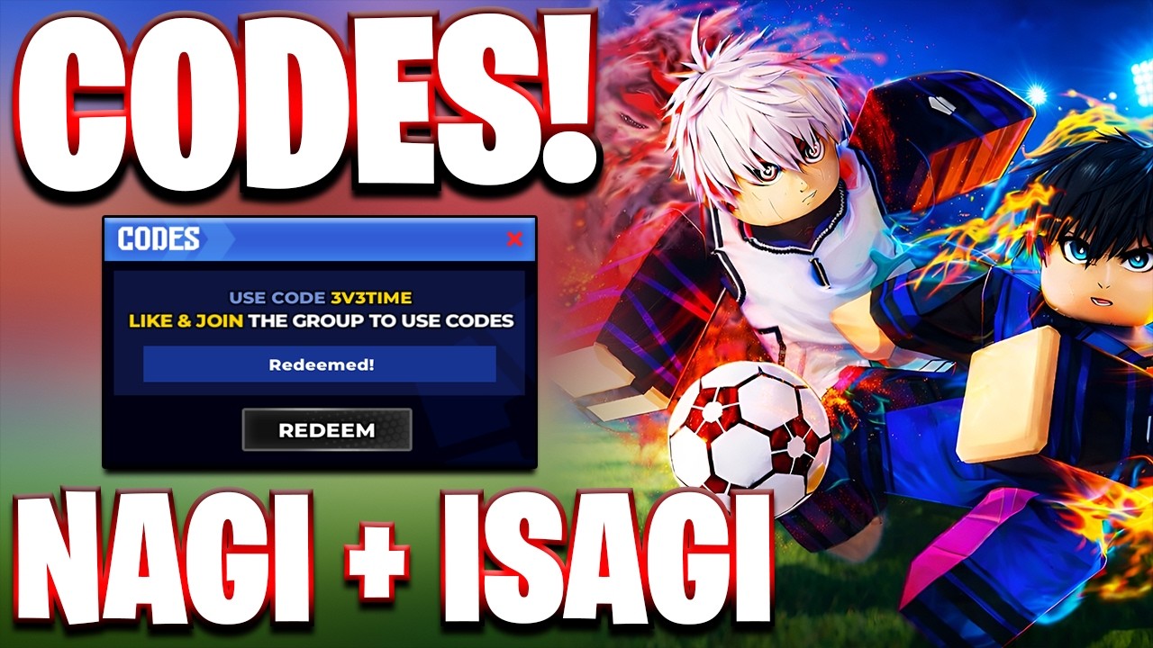 NEW! ALL WORKING NAGI + ISAGI UPDATE CODES FOR BLUE LOCK RIVALS! ROBLOX ...