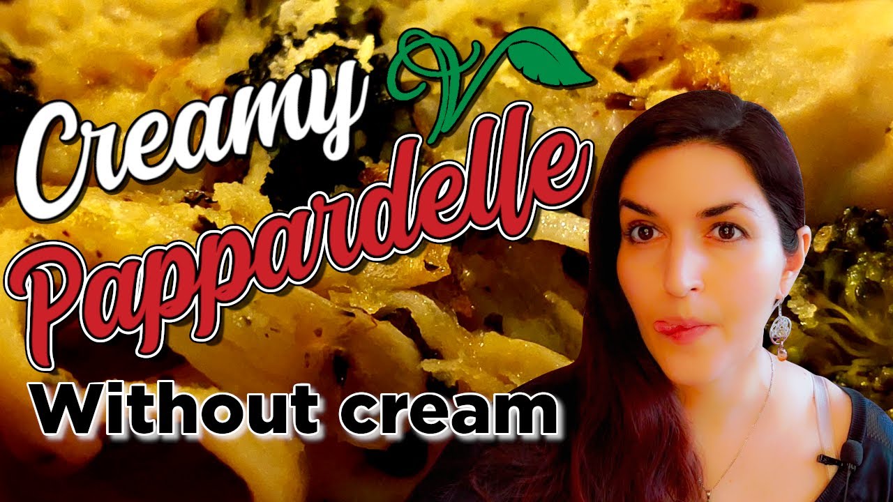 Baked Pappardelle Pasta Creamy Sauce 100 Vegan! YouTube