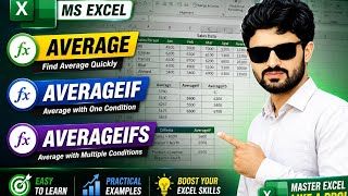 AVERAGE, AVERAGEIF & AVERAGEIFS in Excel | Complete Tutorial with Practical Examples
