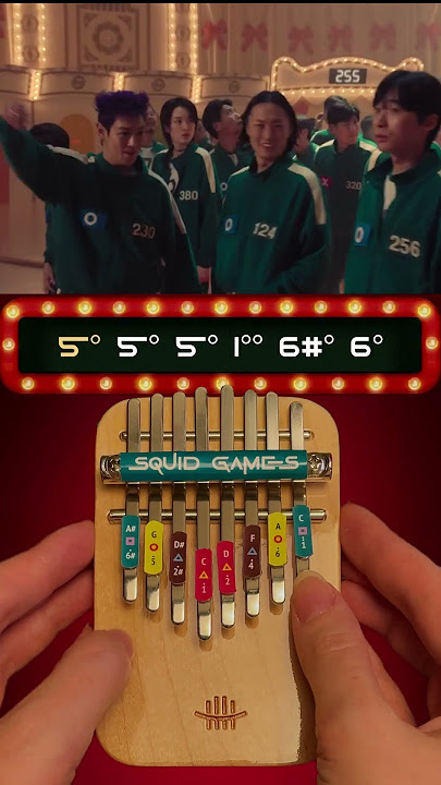 Squid Game 'Mingle' Song On Mini Kalimba #squidgame #kalimba
