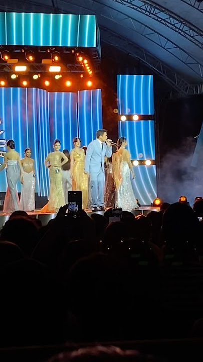 Sam Milby Serenades the Miss Cabadbaran Candidates #shorts #youtubeshorts