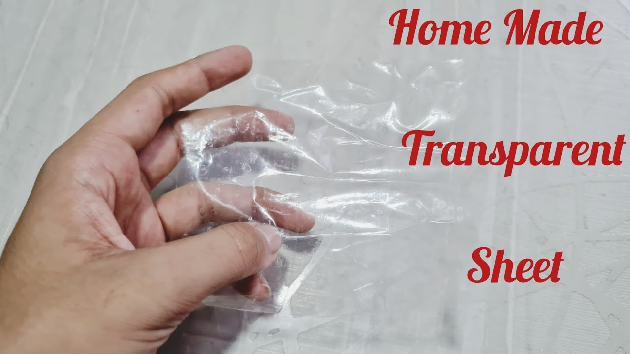 Diy Transparent Sheet/how to make plastic sheet/homemade pvc sheet