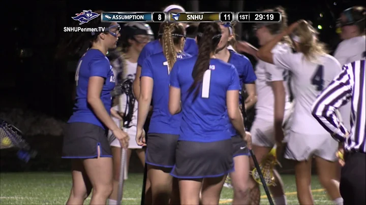 Highlights: @SNHU_wlax Races Past Assumption, 18-14