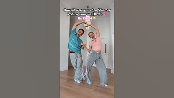 Shimmer and shine dance! 🩷🩵✨ WE NEED TO KNOW! 🤔🥹 #nostalgia | JasminandJames 🥰 #shorts #couple
