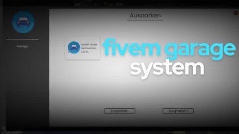 Fivem Garage System  | Fivem Script | Fivem Store