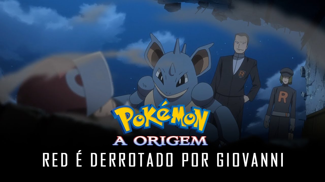 Cena de Pokémon Origens - Red VS Giovanni Dublado