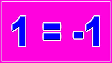 Math Trick | How To Proof 1=-1