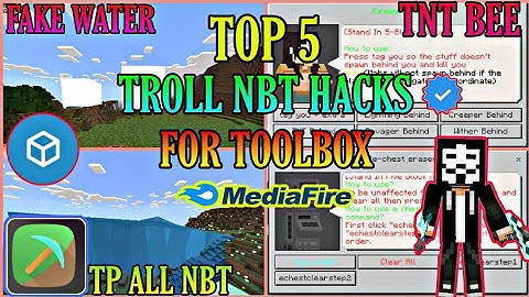 TOP 5 Troll NBT Editor Mods For Toolbox | Toolbox For MCPE Troll NBT