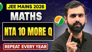 Maths NTA Most Repeated 10 More Questions Every Year🔥#JEEMains2026
