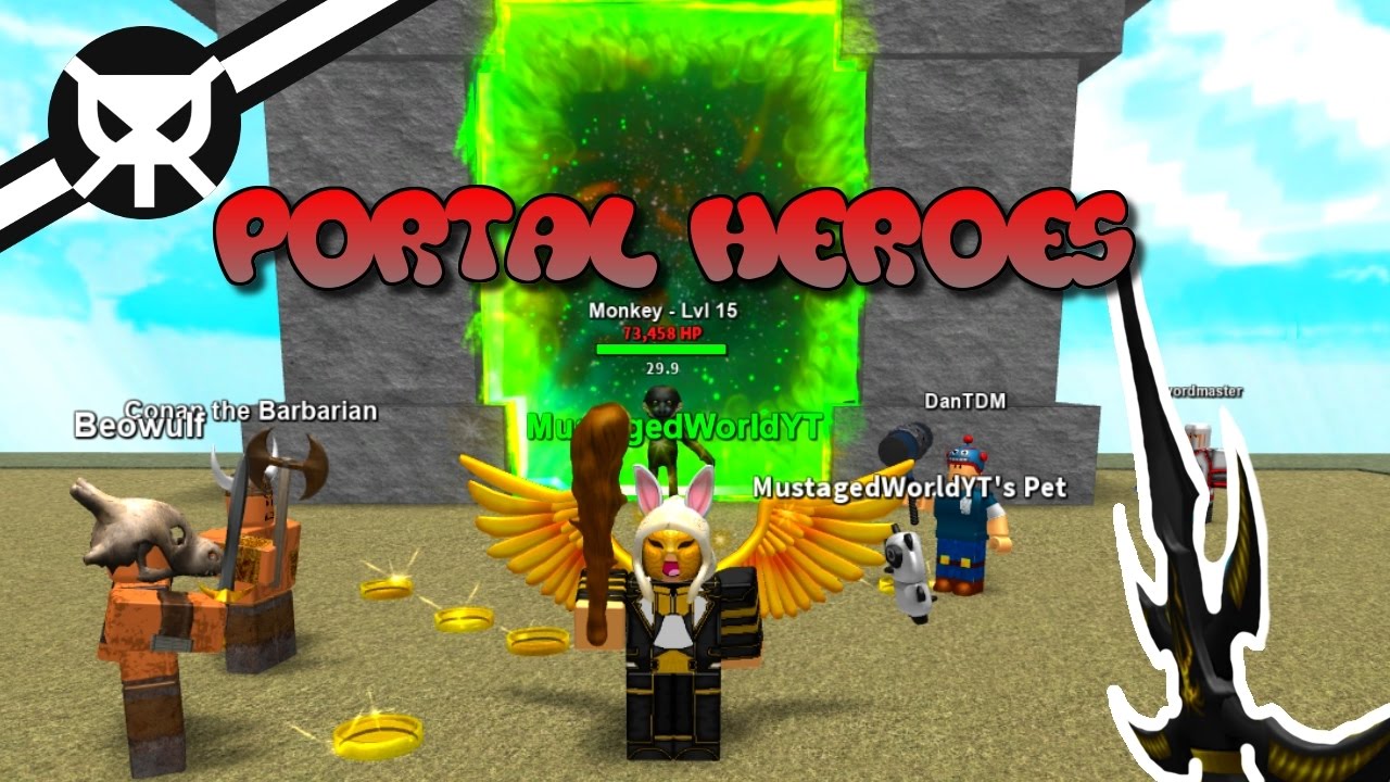 Gotta Click Faster Portal Heroes Beta Part 2 Youtube - portal adventures beta roblox