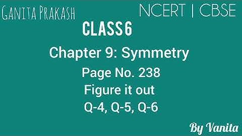 Class 6 | Maths | NCERT | CBSE | Ganita Prakash | Chapter 9: Symmetry | Page 238 Figure it out