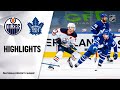 NHL Highlights | Oilers @ Maple Leafs 1/22/21