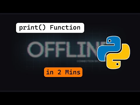 Python Print Function | Python Tutorial