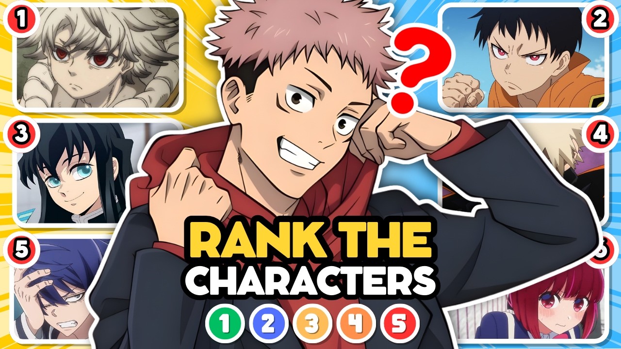 BLIND RANK ANIME CHARACTERS from each ANIME 🏆🔥 | ANIME QUIZ