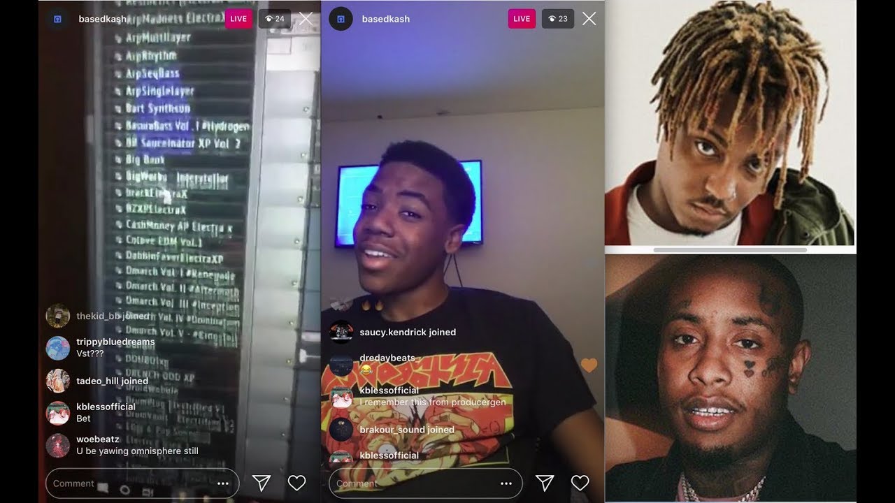 BasedKash plays beats JuiceWRLD requested, Southside collab & more