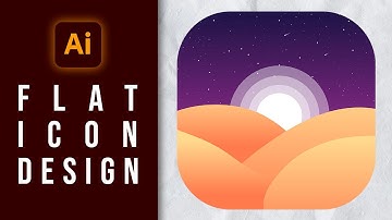How To Design Flat Icon in Illustrator - Adobe Illustrator Tutorial | Magnet Academy
