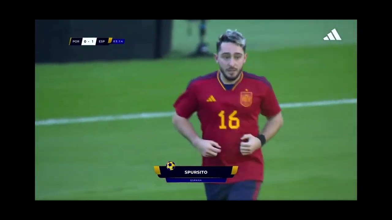 Spursito Gol de spursito para españa (mundial de streamers) españa 1 Portugal 0 ...