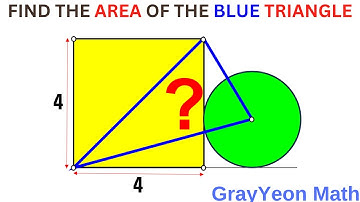 Find the area of the blue triangle Important Geometry skills explained #mathpuzzles #geometryskills