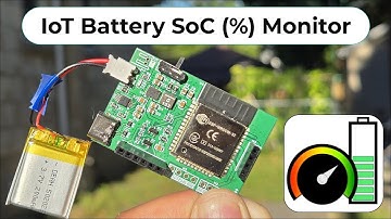 IoT based Battery SoC (%) Monitoring System with ESP32