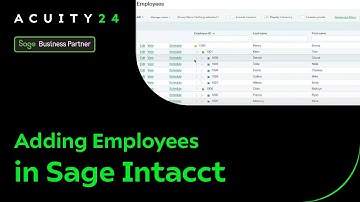Adding Employees in Sage Intacct