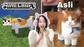 Minecraft di Dunia Nyata! Kucing Jadi Kotak?! [Minecraft Indonesia]