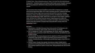 The Gene Theory (E1b1a & E1b1b) Jacob & Esau