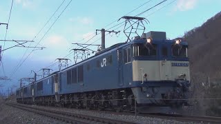 2022年お正月のJR貨物EF64 4重連