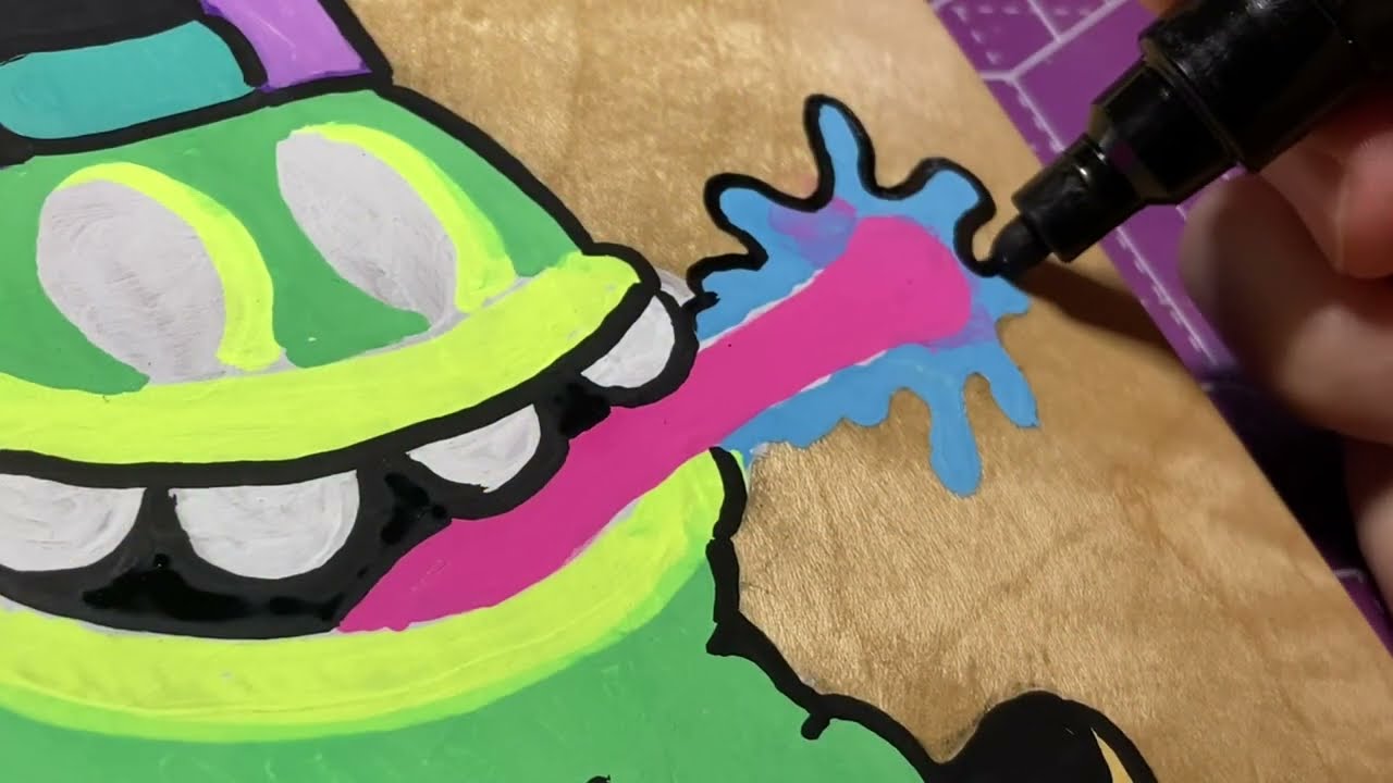 Custom Painting a Skateboard Deck Using Posca Paint Markers
