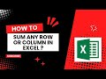 How to Sum any Row or Column in Excel ? | Alt + = #summation #excelshortcut #spreadsheetskills