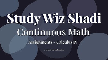 Assignment 2 - Math 2ZZ3 - McMaster University