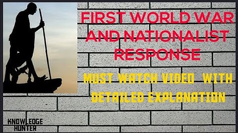 SPECTRUM UNIT -6 CHAPTER -14 First world war and nationalist response Part1