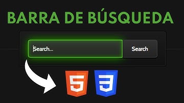 ✅Cómo Crear una BARRA de BÚSQUEDA con Efecto Hover usando HTML y CSS