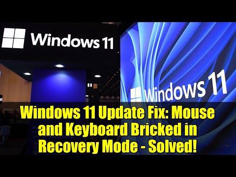 Windows 11 Update Fix: Mouse and Keyboard Bricked in Recovery Mode - Solved!