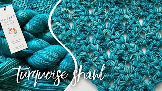 До слез! Роскошная шаль TURQUOISE! 🌟🌟🌟🌟🌟 Beautiful crochet shawl tutorial