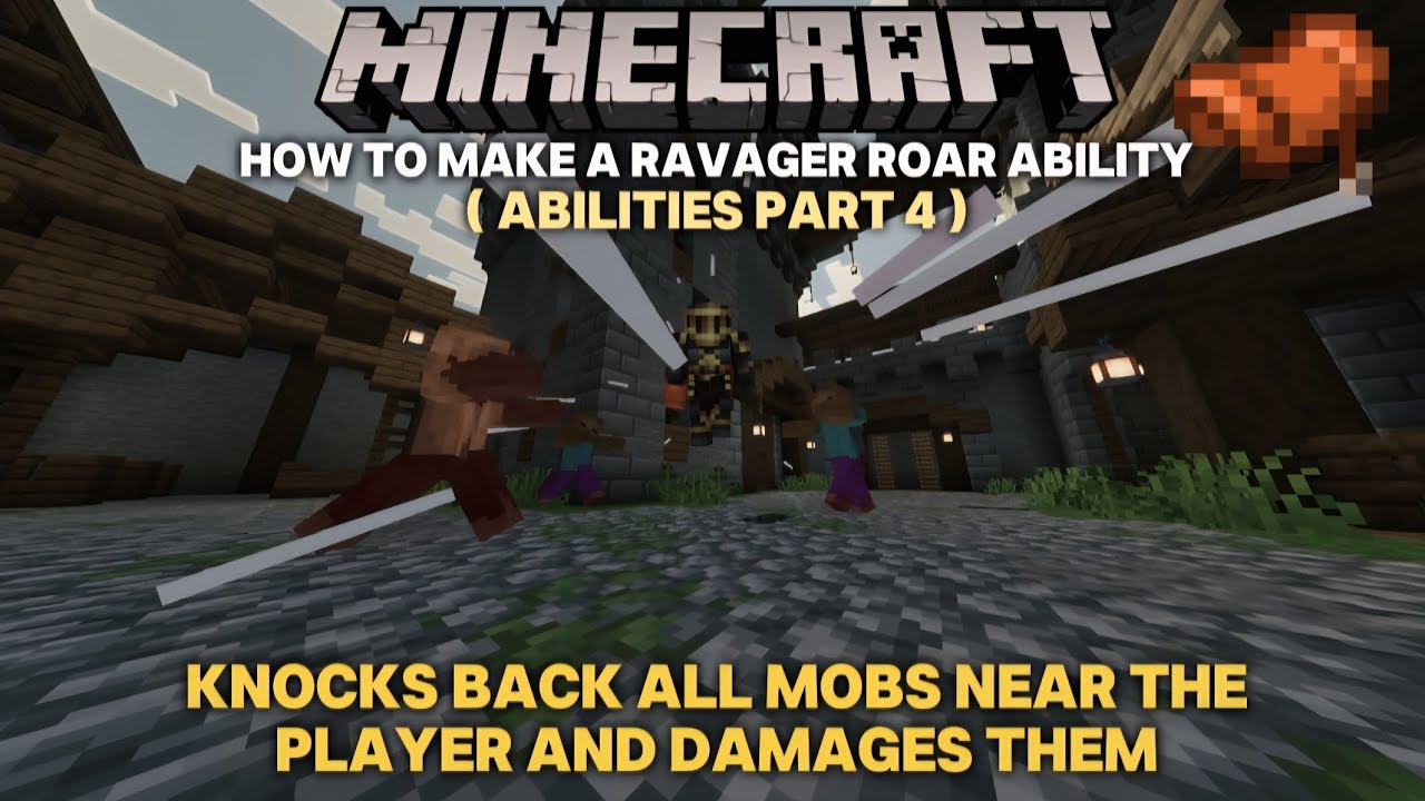 How To Ride A Ravager How to make a Ravager Roar Ability with Commands in Minecraft Bedrock ...