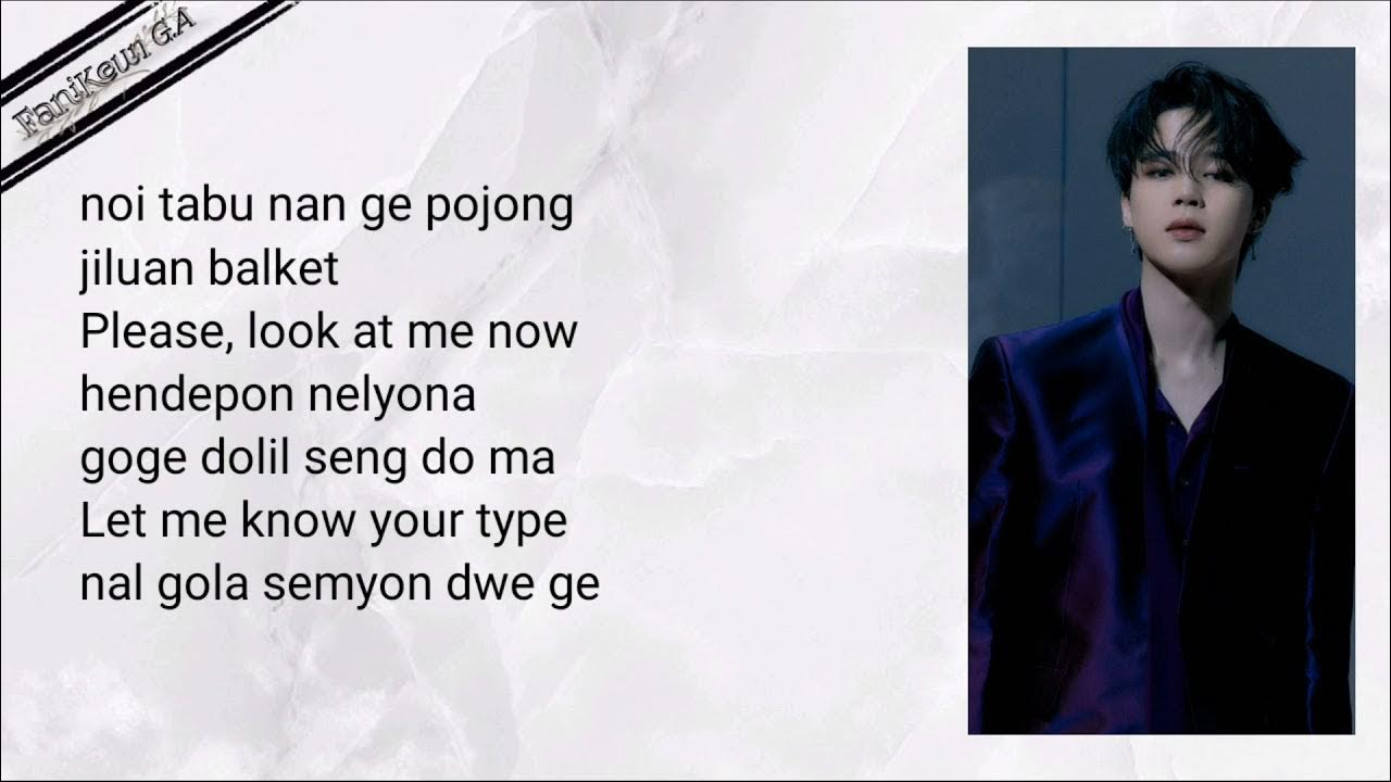 BTS_JIMIN_ "FILTER" Easy Lyrics [Lirik lagu Filter jimin][Filter lyrics
