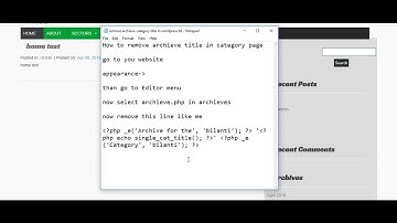 How to remove archieve category title in wordpress (updated)