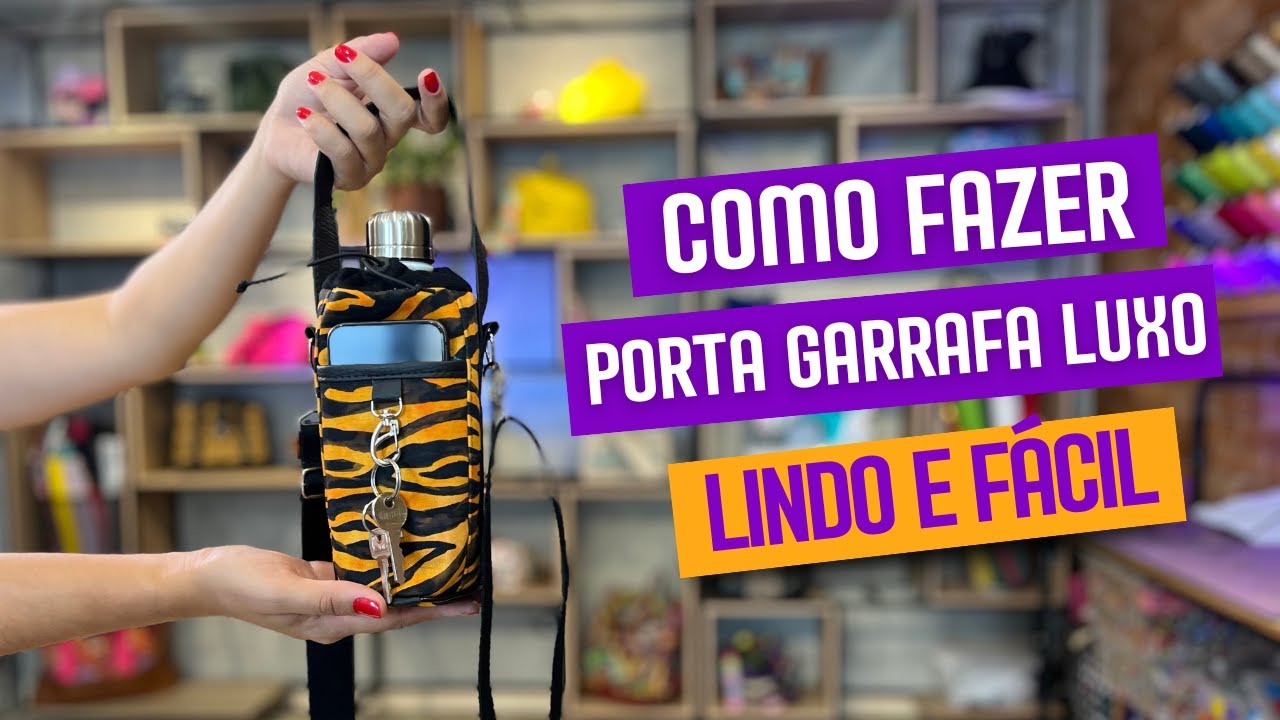 COMO FAZER PORTA GARRAFA LUXO LINDO E FÁCIL
