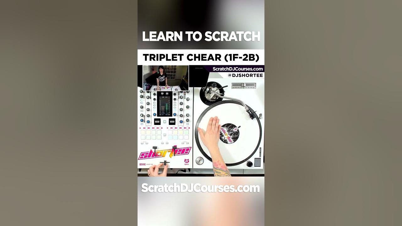 Learn the TRIPLET CHEAR Scratch in 60 Seconds! 🎚️ Scratch DJ Tutorial ★ #djshortee shorts