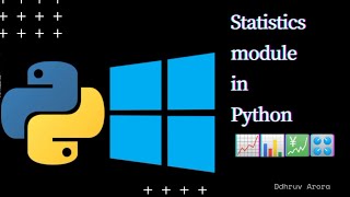 Statistics Module || Built-in Methods || Use of it || #python3 #python #programming #analysis