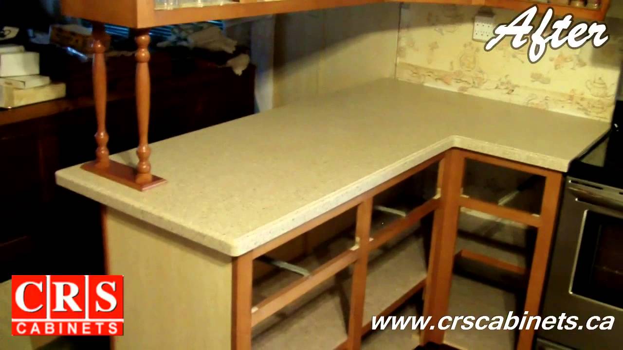 Solid Surface Countertops By Crs Cabinets Granola Corian Youtube