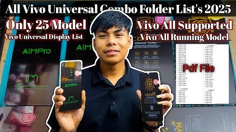 Vivo Universal Folder List 2025 || Vivo Universal Combo Folder List || Vivo Universal Display List 