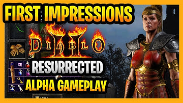 Diablo 2 Resurrected First Impressions Gameplay 2021 Technical Alpha Diablo II Amazon First 45 Mins