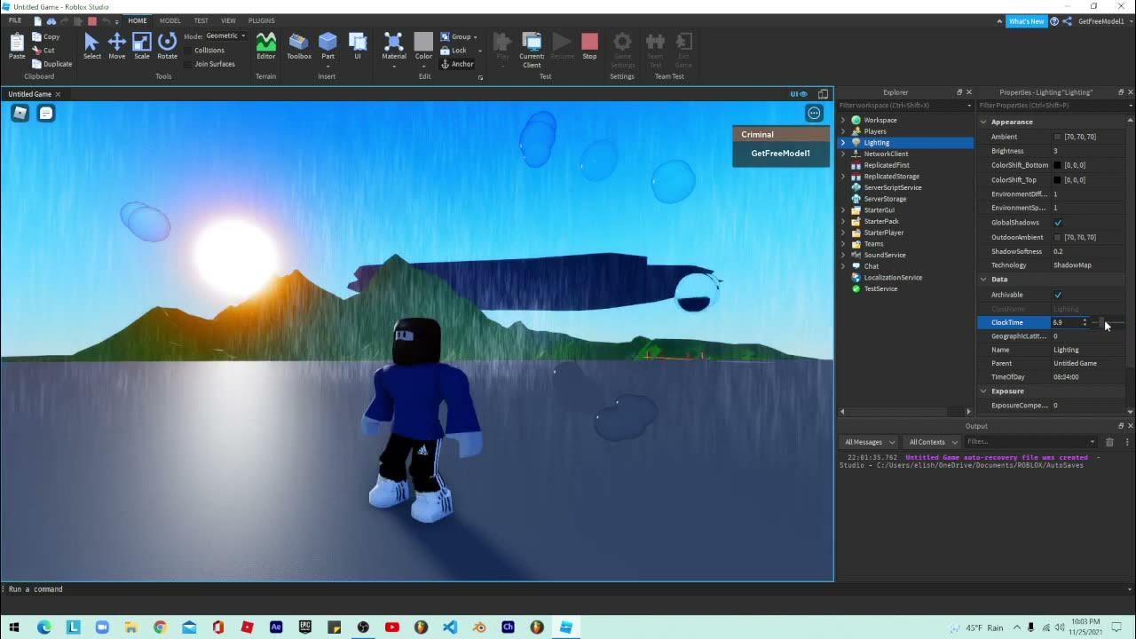 Roblox Studio realistic rain (with real water drops on screen) YouTube
