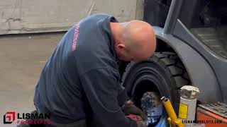 Full rubber tyre YouTube by Lisman Vorkheftrucks NV / Lisman Forklifts  32 views 2 months ago 1 minute, 24 seconds