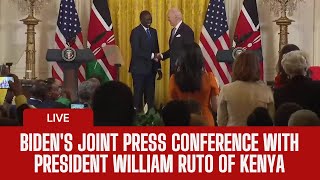 LIVE: Biden's Joint Press Conference with President William Ruto of Kenya