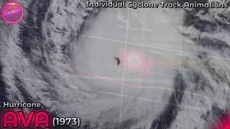 Track of Hurricane Ava (1973)