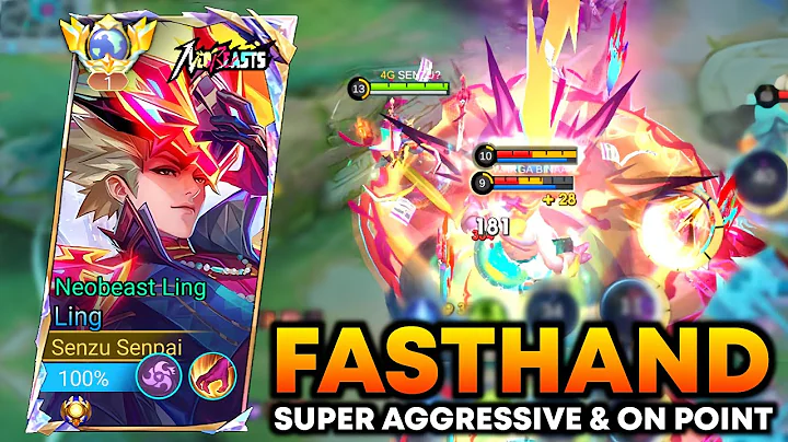 LING FASTHAND SUPER AGGRESSIVE & ON POINT | BEST ROTATION FOR GET WINSTREAK | Ling Mobile Legends