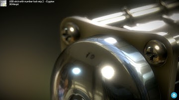 USB stick with number lock wip 2 - Cryptex - Perspective 2