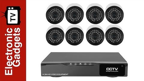 8 Camera DVR Security System with 700TVL, H.264 Surveillance, Motion Detection, Alarm